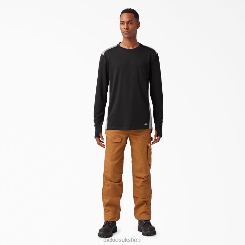 Temp-iQ 365 Long Sleeve T-Shirt Men Dickies Black (KBK) 88T84703 Apparel