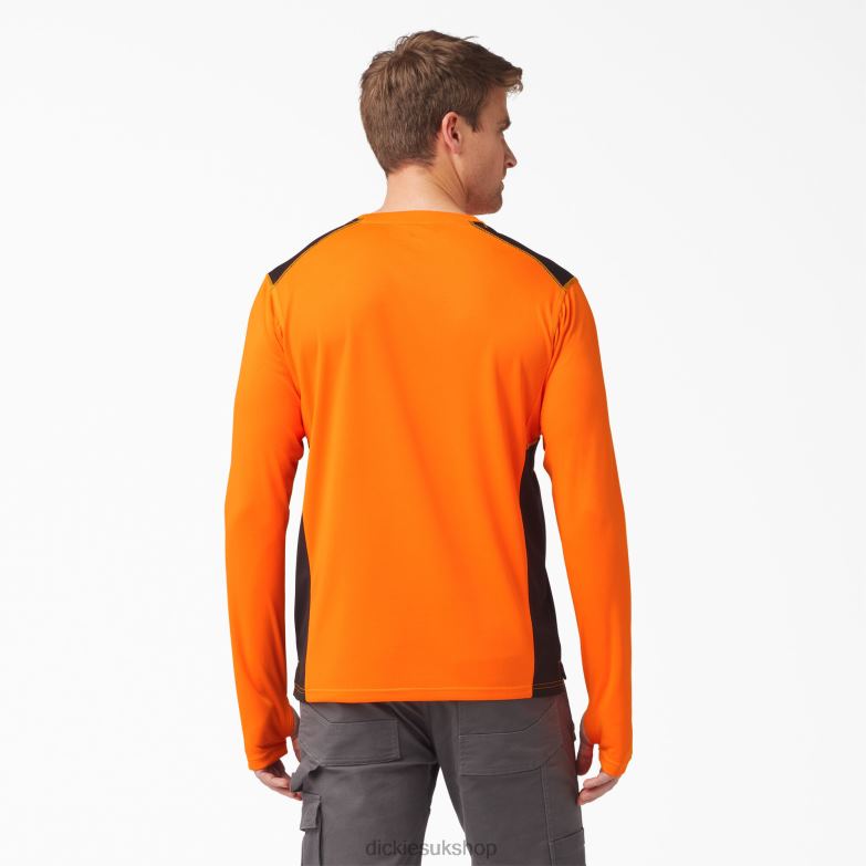 Temp-iQ 365 Long Sleeve T-Shirt Men Dickies Neon Orange (NA) 88T84705 Apparel