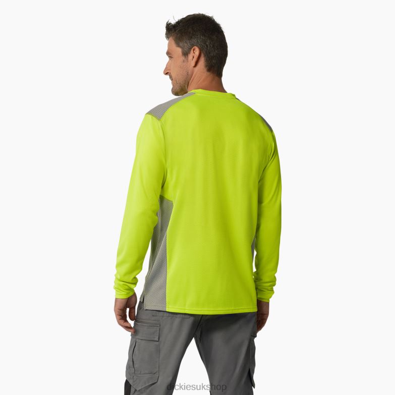 Temp-iQ 365 Long Sleeve T-Shirt Men Dickies Neon Yellow (EW) 88T84701 Apparel