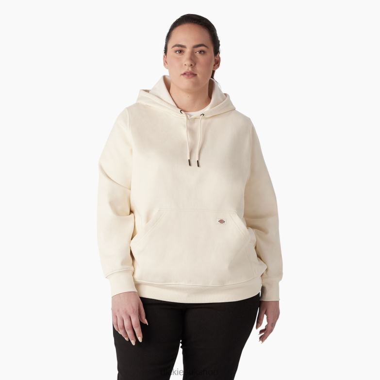 Plus Heavyweight Logo Sleeve Pullover Women Dickies Antique White (AW) 88T842341 Apparel