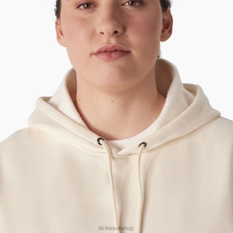 Plus Heavyweight Logo Sleeve Pullover Women Dickies Antique White (AW) 88T842341 Apparel