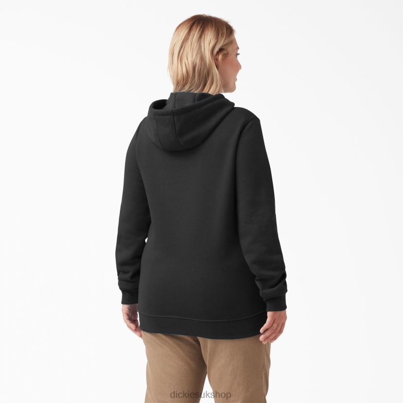 Plus Heavyweight Logo Sleeve Pullover Women Dickies Black (KBK) 88T842346 Apparel