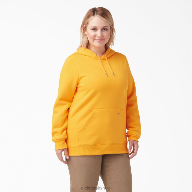Plus Heavyweight Logo Sleeve Pullover Women Dickies Radiant Yellow (R2Y) 88T842351 Apparel