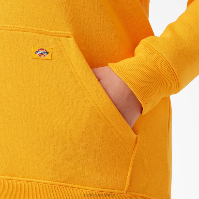 Plus Heavyweight Logo Sleeve Pullover Women Dickies Radiant Yellow (R2Y) 88T842351 Apparel