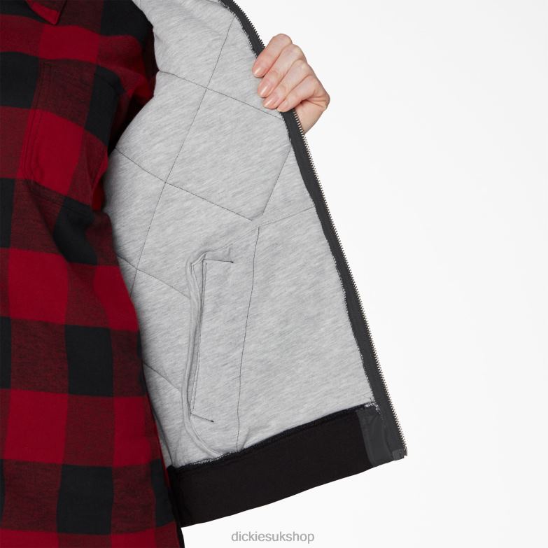 Plus Quilted Vest Women Dickies Black (BK) 88T842324 Apparel