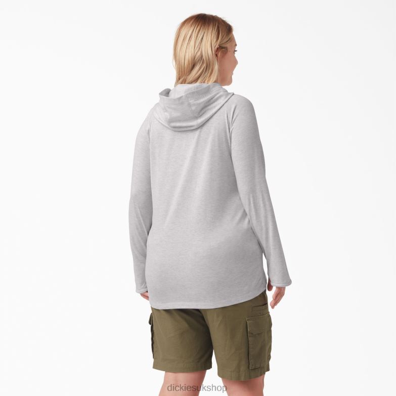Plus Cooling Performance Sun Shirt Women Dickies Ash Gray (AG) 88T841640 Apparel