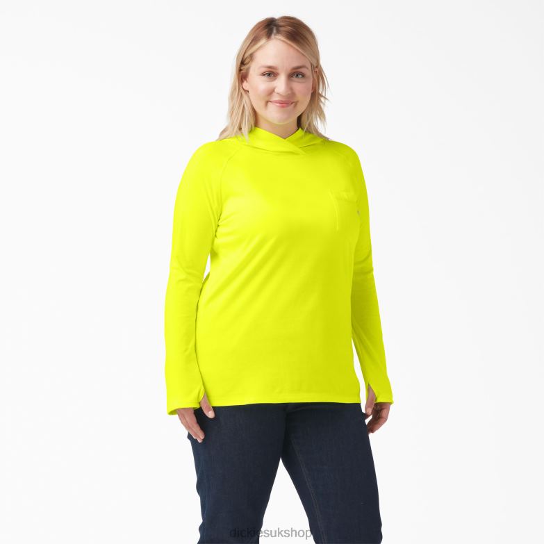 Plus Cooling Performance Sun Shirt Women Dickies Bright Yellow (BWD) 88T841642 Apparel