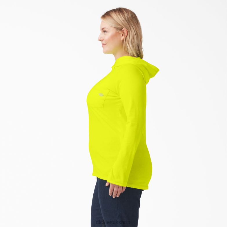 Plus Cooling Performance Sun Shirt Women Dickies Bright Yellow (BWD) 88T841642 Apparel