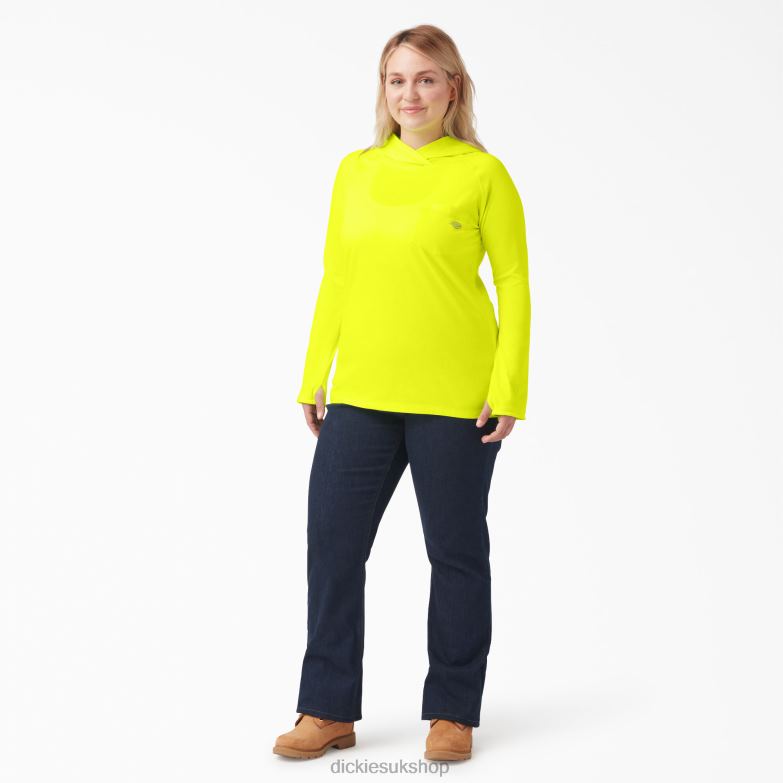 Plus Cooling Performance Sun Shirt Women Dickies Bright Yellow (BWD) 88T841642 Apparel
