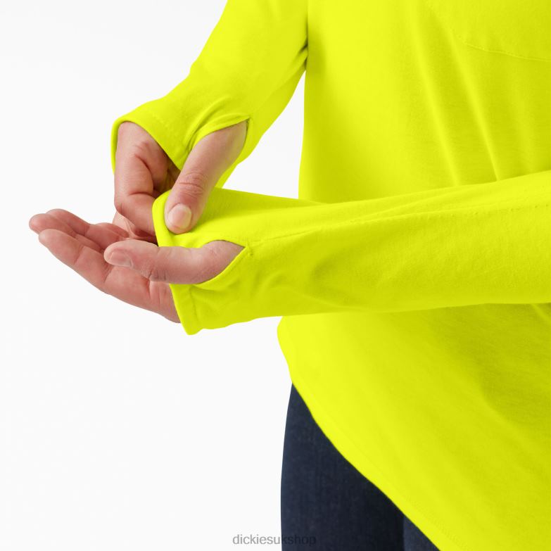 Plus Cooling Performance Sun Shirt Women Dickies Bright Yellow (BWD) 88T841642 Apparel