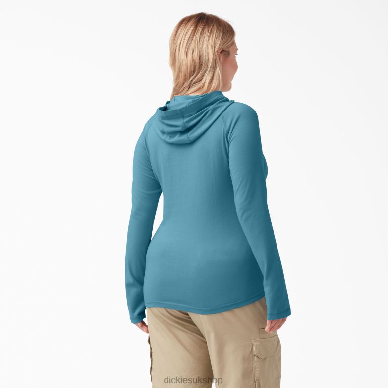 Plus Cooling Performance Sun Shirt Women Dickies Deep Sky (ESD) 88T841644 Apparel
