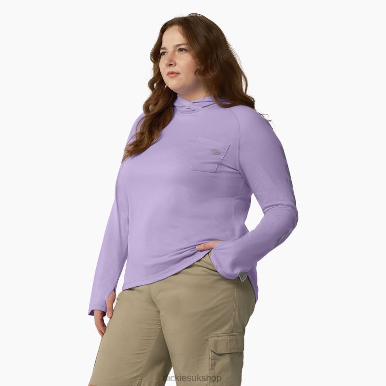 Plus Cooling Performance Sun Shirt Women Dickies Purple Rose (UR2) 88T841649 Apparel