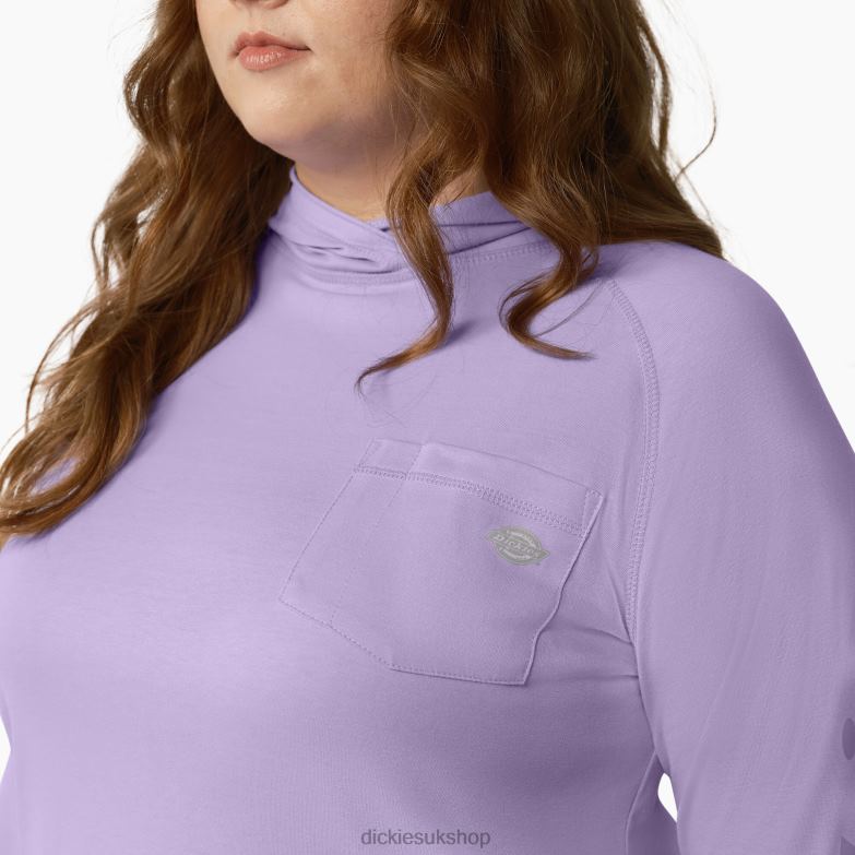 Plus Cooling Performance Sun Shirt Women Dickies Purple Rose (UR2) 88T841649 Apparel