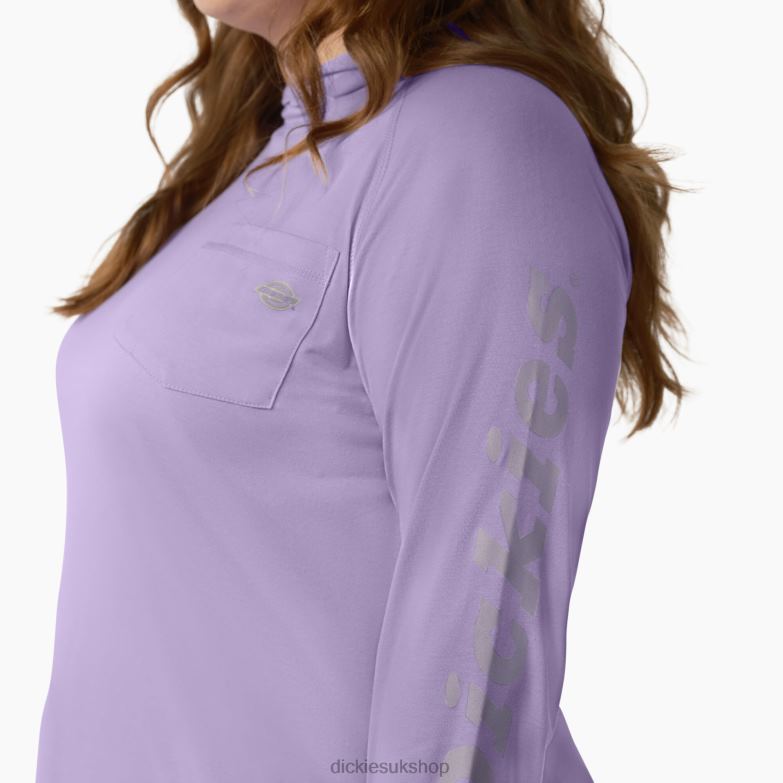 Plus Cooling Performance Sun Shirt Women Dickies Purple Rose (UR2) 88T841649 Apparel