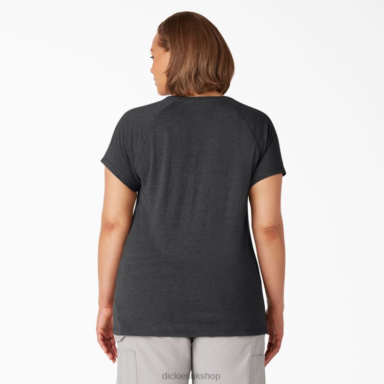 Plus Cooling Short Sleeve T-Shirt Women Dickies Black (KBK) 88T841592 Apparel