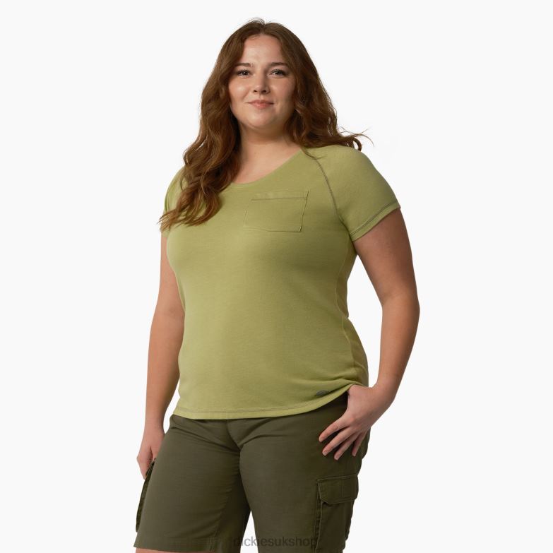 Plus Cooling Short Sleeve T-Shirt Women Dickies Fern Heather (F2H) 88T841591 Apparel