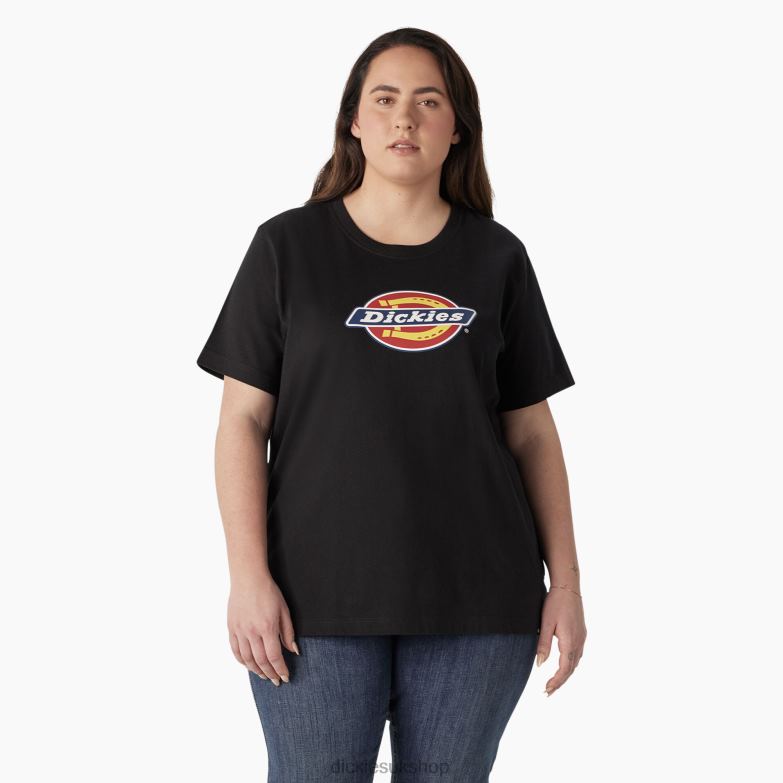 Plus Heavyweight Logo T-Shirt Women Dickies Black (KBK) 88T842146 Apparel