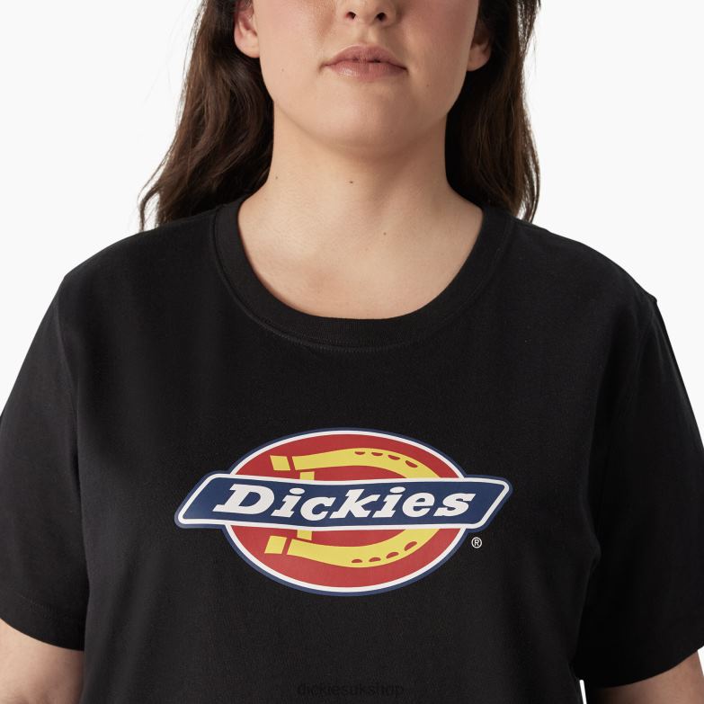 Plus Heavyweight Logo T-Shirt Women Dickies Black (KBK) 88T842146 Apparel