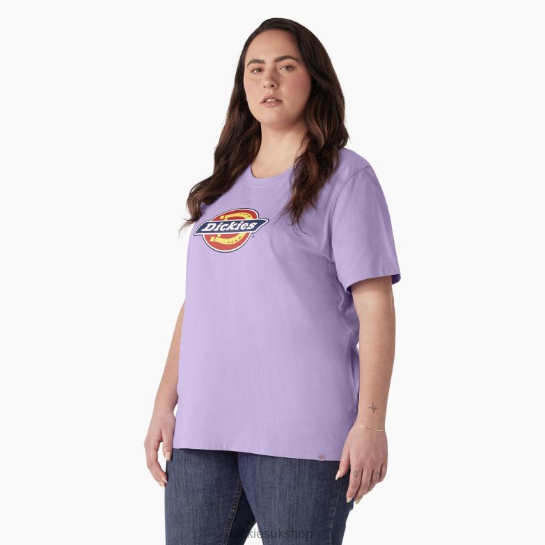 Plus Heavyweight Logo T-Shirt Women Dickies Purple Rose (UR2) 88T842145 Apparel