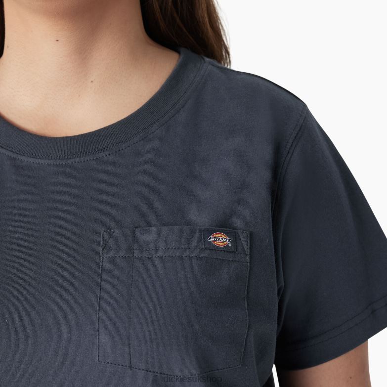 Plus Short Sleeve Heavyweight T-Shirt Women Dickies Airforce Blue (AF) 88T841965 Apparel