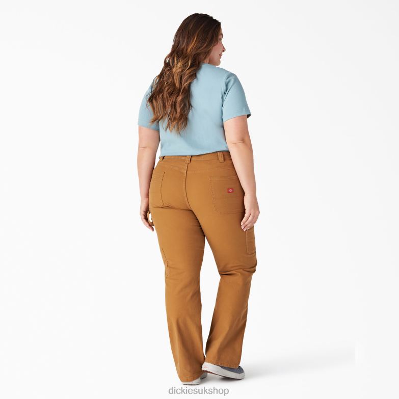 Plus Short Sleeve Heavyweight T-Shirt Women Dickies Dockside Blue (DU1) 88T841969 Apparel