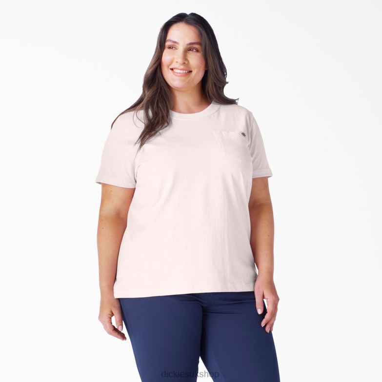 Plus Short Sleeve Heavyweight T-Shirt Women Dickies Lotus Pink (LO2) 88T841973 Apparel