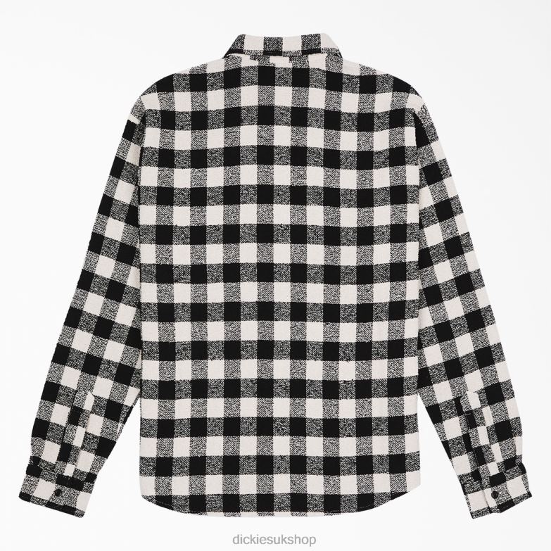 Opening Ceremony Tweed Shirt Men Dickies Black White Plaid (AWP) 88T84937 Apparel