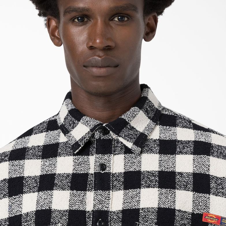 Opening Ceremony Tweed Shirt Men Dickies Black White Plaid (AWP) 88T84937 Apparel