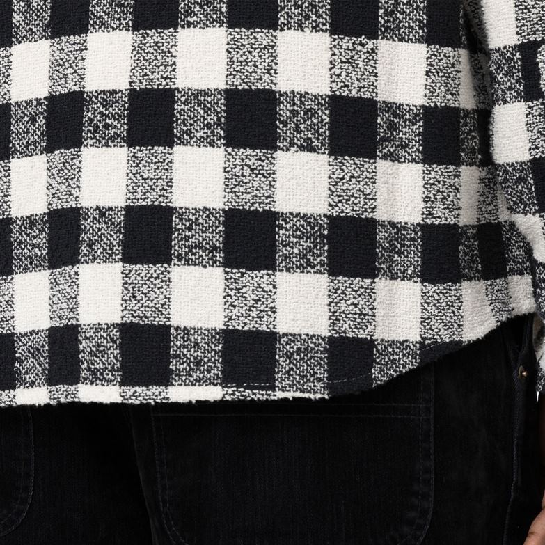 Opening Ceremony Tweed Shirt Men Dickies Black White Plaid (AWP) 88T84937 Apparel