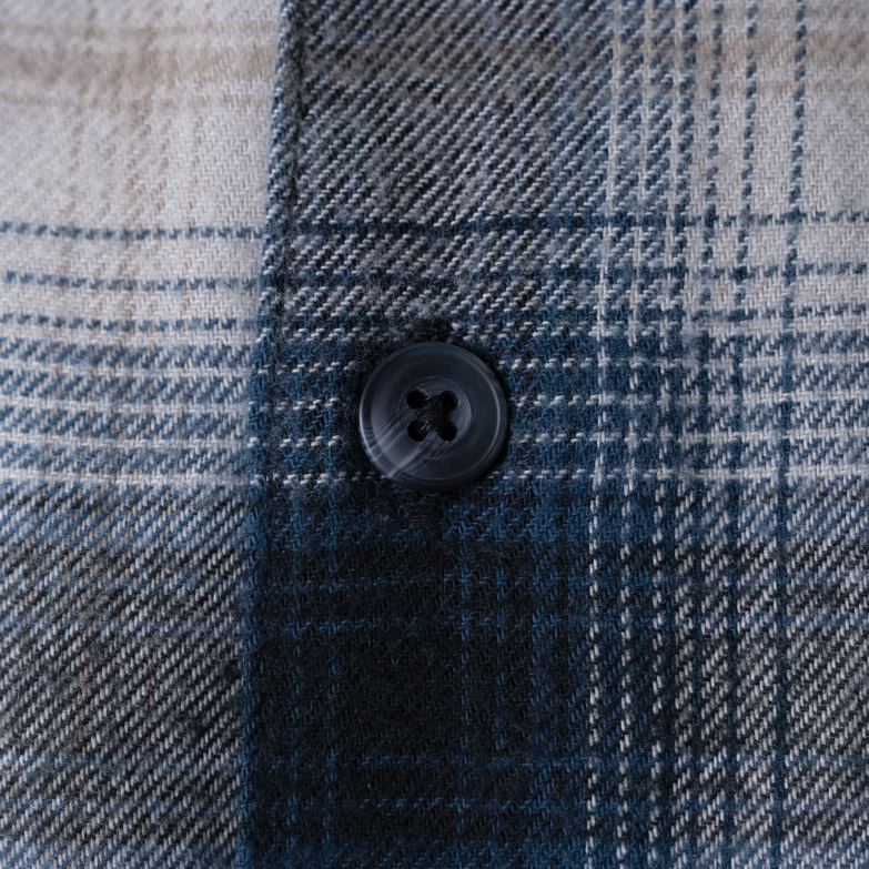 Ronnie Sandoval Brushed Flannel Shirt Men Dickies Blue Ombre Plaid (OL2) 88T84730 Apparel