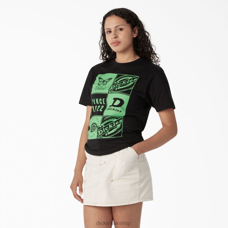 Graphic Band T-Shirt Women Dickies Black (KBK) 88T842212 Apparel
