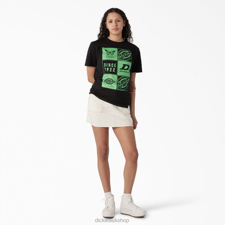 Graphic Band T-Shirt Women Dickies Black (KBK) 88T842212 Apparel