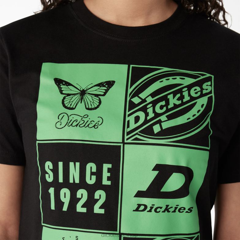 Graphic Band T-Shirt Women Dickies Black (KBK) 88T842212 Apparel
