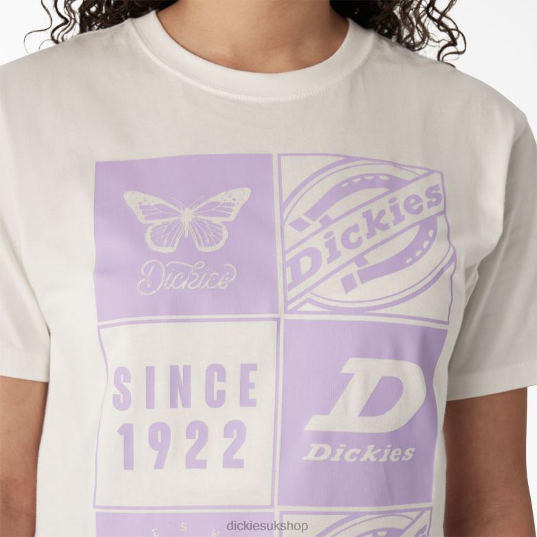 Graphic Band T-Shirt Women Dickies White (WH) 88T842213 Apparel