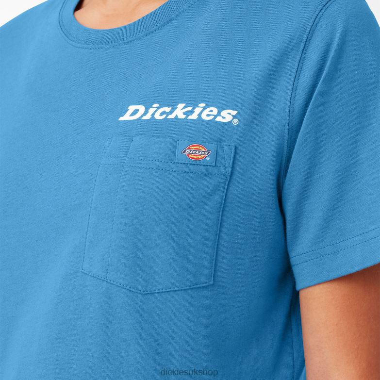 Graphic Cropped T-Shirt Women Dickies Bright Cobalt (B2T) 88T842148 Apparel