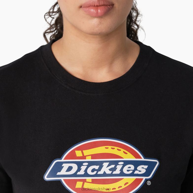 Heavyweight Logo T-Shirt Women Dickies Black (KBK) 88T842108 Apparel