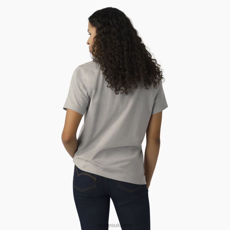 Heavyweight Logo T-Shirt Women Dickies Heather Gray (H2) 88T842107 Apparel