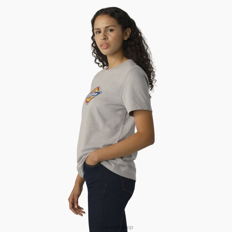 Heavyweight Logo T-Shirt Women Dickies Heather Gray (H2) 88T842107 Apparel