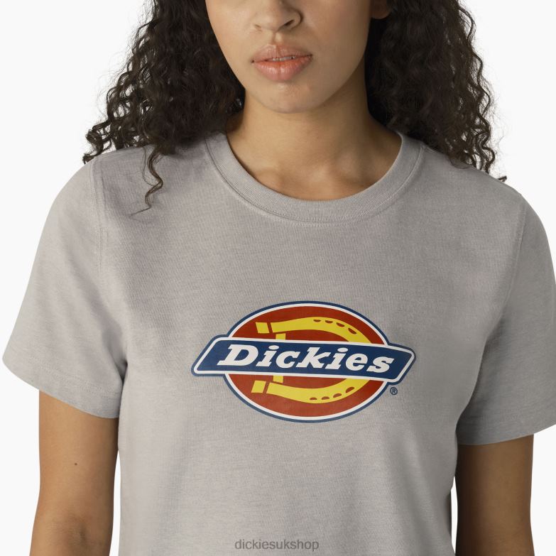 Heavyweight Logo T-Shirt Women Dickies Heather Gray (H2) 88T842107 Apparel