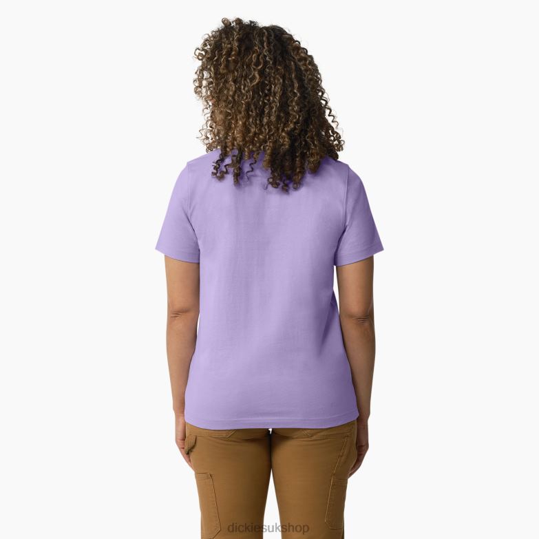 Heavyweight Logo T-Shirt Women Dickies Purple Rose (UR2) 88T842109 Apparel