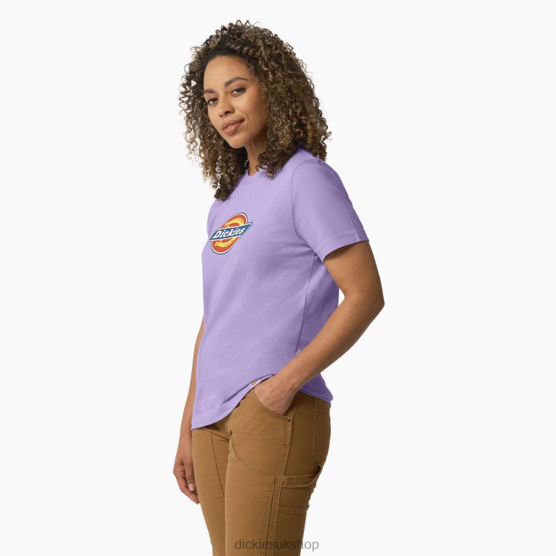 Heavyweight Logo T-Shirt Women Dickies Purple Rose (UR2) 88T842109 Apparel