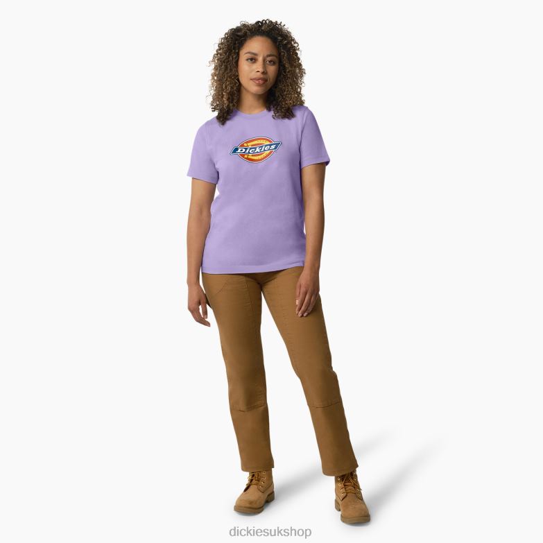 Heavyweight Logo T-Shirt Women Dickies Purple Rose (UR2) 88T842109 Apparel