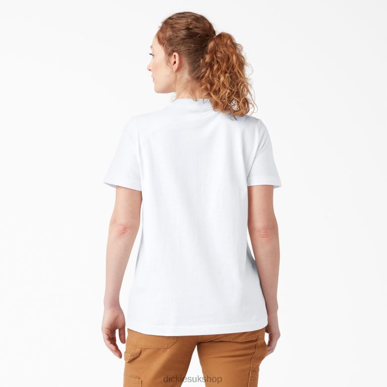 Heavyweight Logo T-Shirt Women Dickies White (WH) 88T842110 Apparel