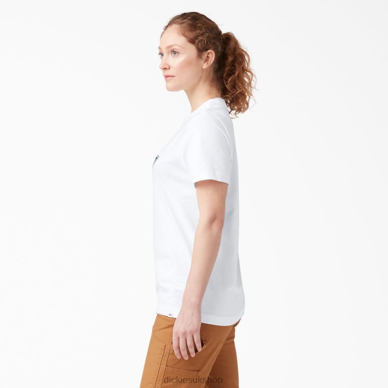 Heavyweight Logo T-Shirt Women Dickies White (WH) 88T842110 Apparel