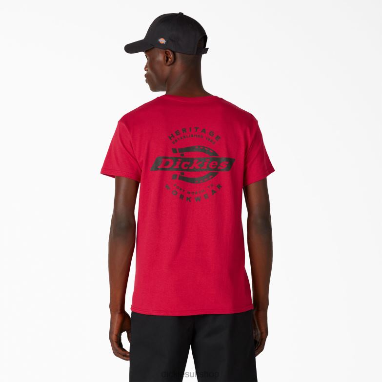 Heritage Graphic T-Shirt Men Dickies Cardinal (IC) 88T84904 Apparel