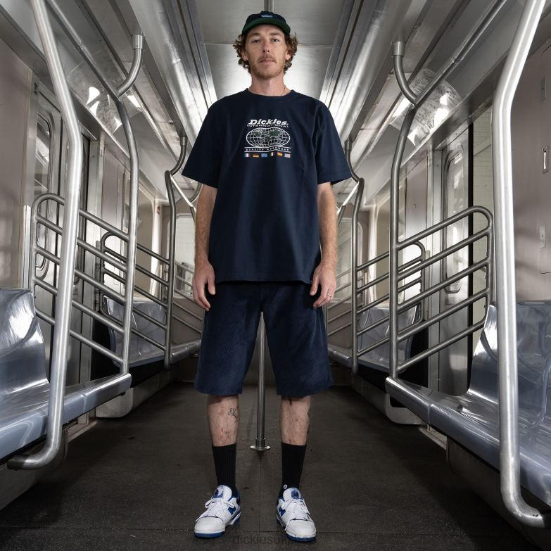 Jake Hayes Graphic T-Shirt Men Dickies Ink Navy (IK) 88T84648 Apparel
