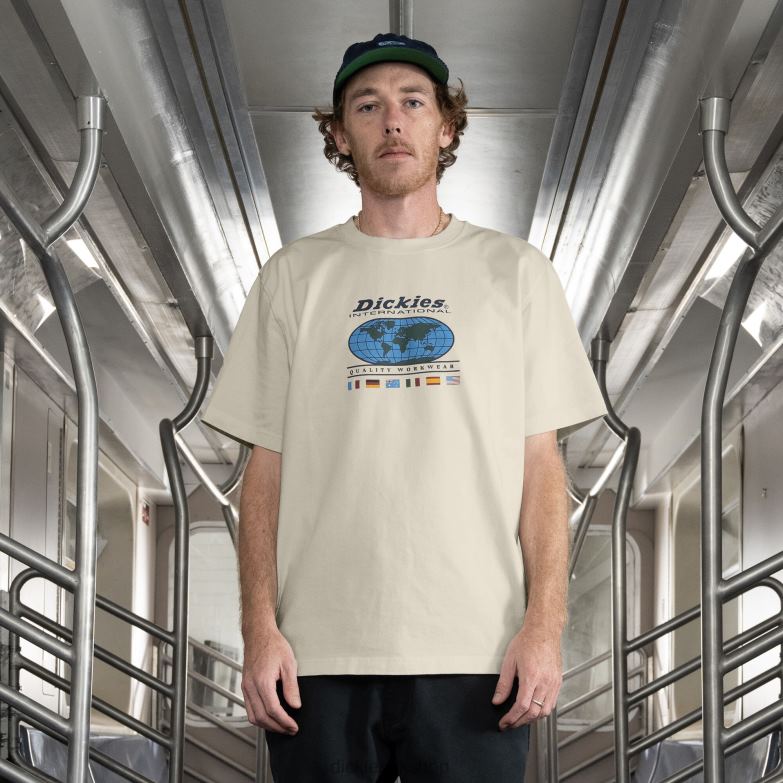 Jake Hayes Graphic T-Shirt Men Dickies Natural Beige (NT) 88T84649 Apparel