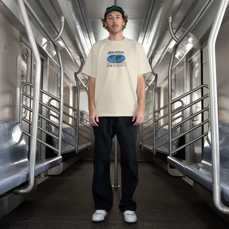 Jake Hayes Graphic T-Shirt Men Dickies Natural Beige (NT) 88T84649 Apparel