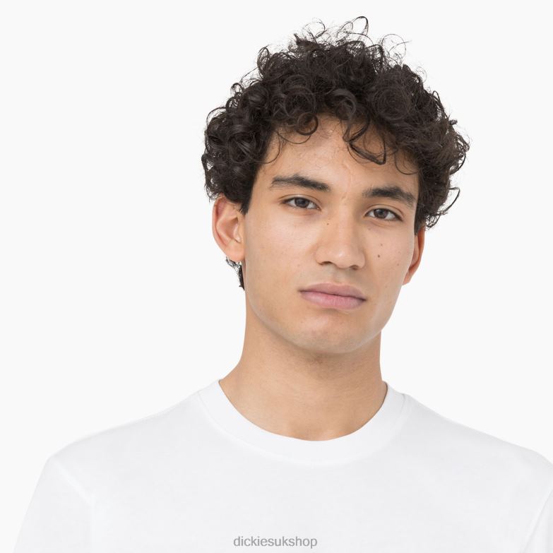 Leesburg Short Sleeve T-Shirt Men Dickies White (WH) 88T84878 Apparel
