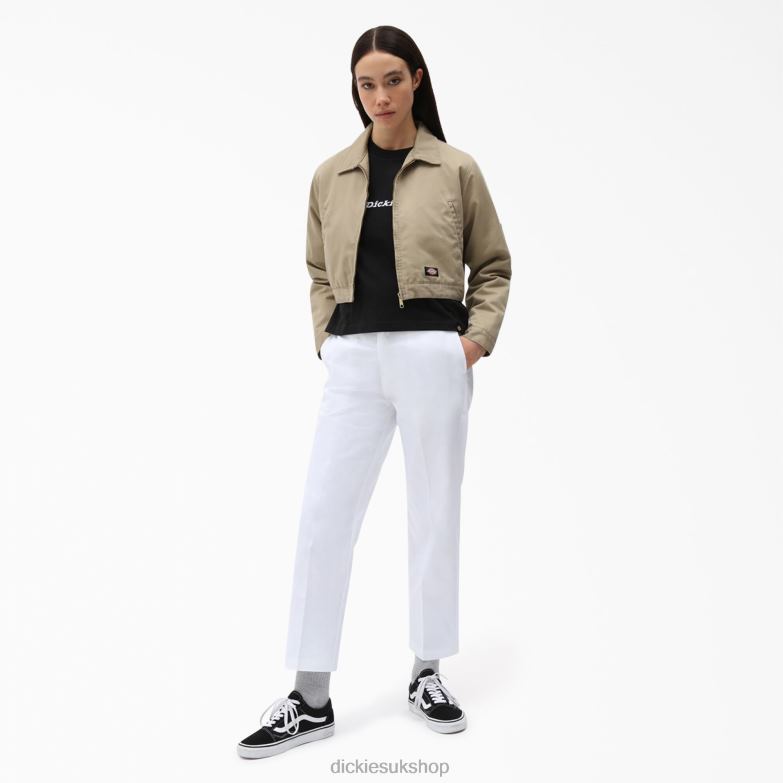 Loretto Cropped T-Shirt Women Dickies Black (KBK) 88T842179 Apparel